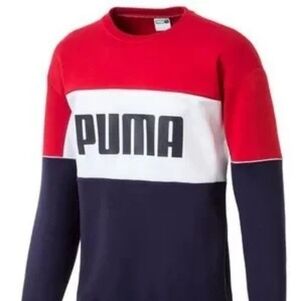 NWT PUMA Red and Blue Sweater